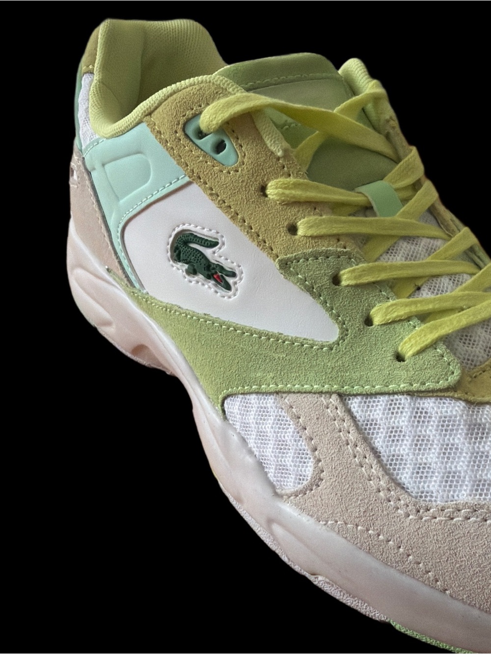 Lacoste STORM 96  Pastel Green & White Sport Sneaker Men’s size 10.5 NWT - Picture 15 of 16
